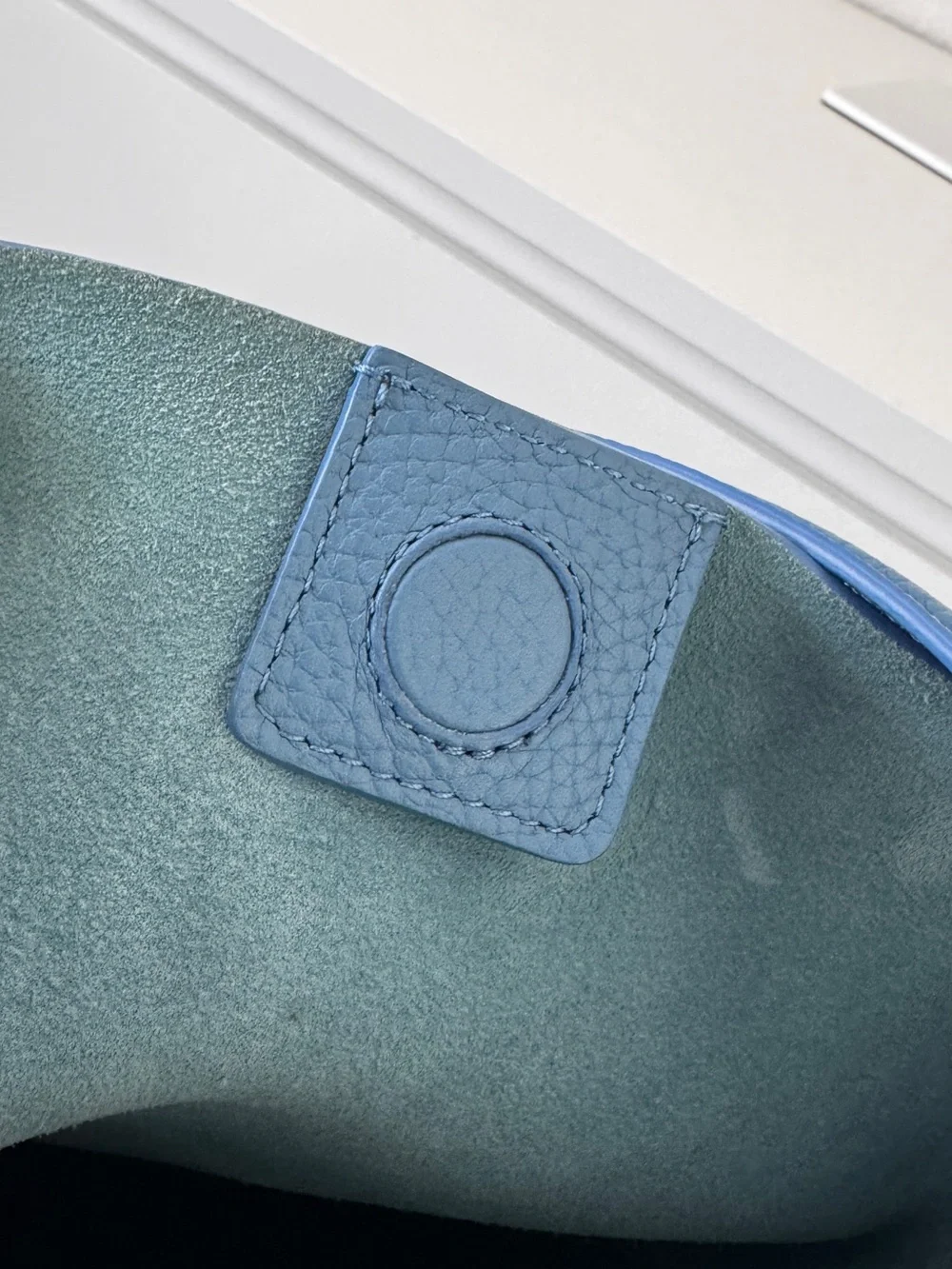 Mansur Gavriel Every Day Cabas Blue Leather Shoulder Hobo